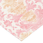 Elegante Licht Roze Damast Korte Tafelloper (Hoek)