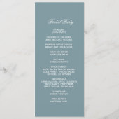Elegante lichtblauwe blad dubbele zijprogrammakaar programma (Achterkant)