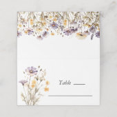 Elegante lichte Paarse bloemenbruiloft (Buitenkant ongevouwen)