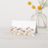 Elegante lichte Paarse bloemenbruiloft (Achterkant)