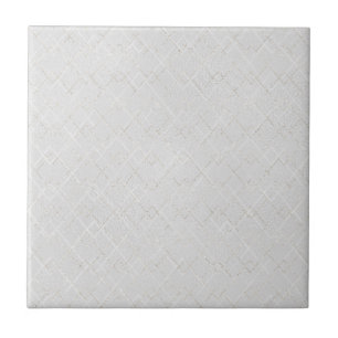 Elegante lichtgrijze Argyle Patroon Keramische Teg Tegeltje