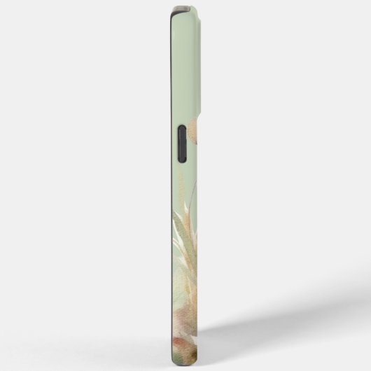 Elegante lichtgroene Waterverf Spring Wildflower Case-Mate iPhone Case (Achterkant / Rechts)