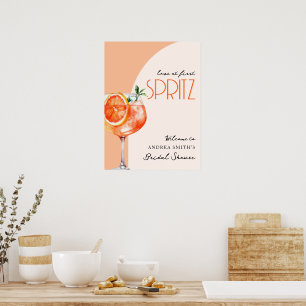 Elegante liefde bij First Spritz Vrijgezellenfeest Poster