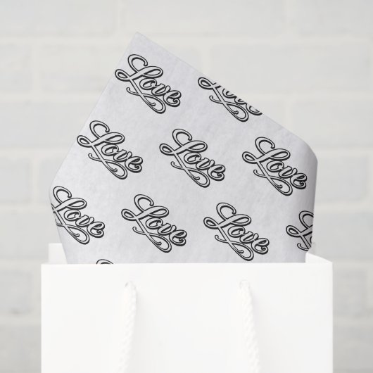 Elegante liefde decoupage tissuepapier (Cadeauzakje)