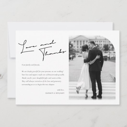 Elegante liefde en Bedankt bruiloft (Voorkant)