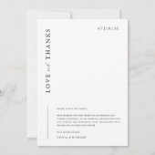 Elegante liefde en Bedankt Modern Arch Wedding (Achterkant)