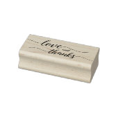 Elegante Liefde en Bedankt Trouwscript Rubberstempel (Stempel)