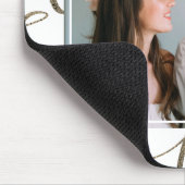 Elegante liefde script foto en naam muismat (Hoek)