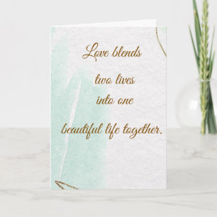 Elegante liefde vermengt trouwkaart kaart
