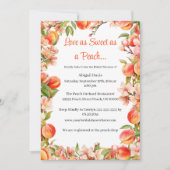 Elegante liefde zo zoet als een perzik Vrijgezelle Kaart (Voorkant)