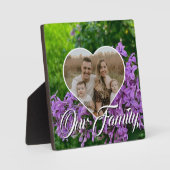 Elegante Lila fotosjabloon Fotoplaat (Voorkant)