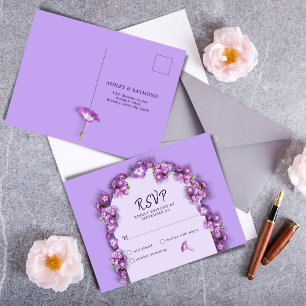 Élégante Lilac Lilac MoonArch Florals Pas de menu 