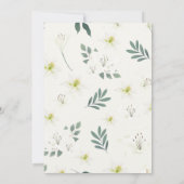 Elegante Lily Baby shower Invitation Kaart (Achterkant)