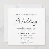 Élégante Lily Faire-part de mariage - Floral intem (Devant)