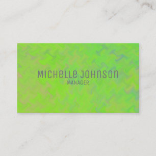 Elegante Lime Green Marbling Professionele look Visitekaartje