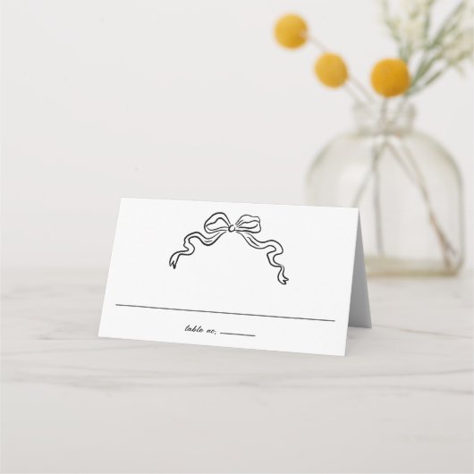 Elegante lint boog hand getrokken Doodles bruiloft (Voorkant)