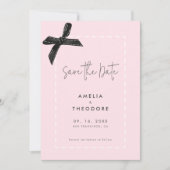 Elegante Lintboog Bruiloft Save the Date Kaart (Voorkant)