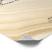 Elégante Liste de prix de marbre Poster (Coin)