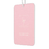 Elegante Logo Roze auto Luchtverfrisser (Links)