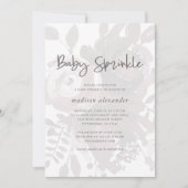 Elegante look Bloemen Baby Sprinkle Kaart (Voorkant)