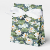 Elegante Lotus bloem betegeld patroon Groot Bedankdoosjes (Voorkant Zijde)