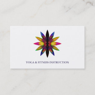Elegante Lotus Bloem Logo Yoga Visitekaartje