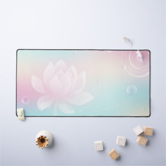 Elegante Lotus Bloom Desk Mat
