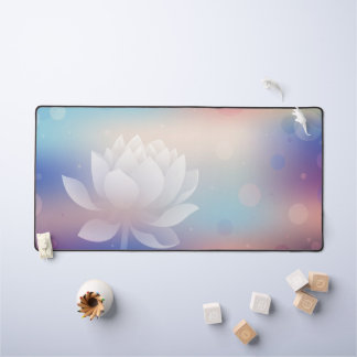 Elegante Lotus Bloom Desk Mat