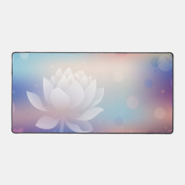 Elegante Lotus Bloom Desk Mat