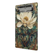 Elegante Lotusbloem Mini Klembord (Angled2)