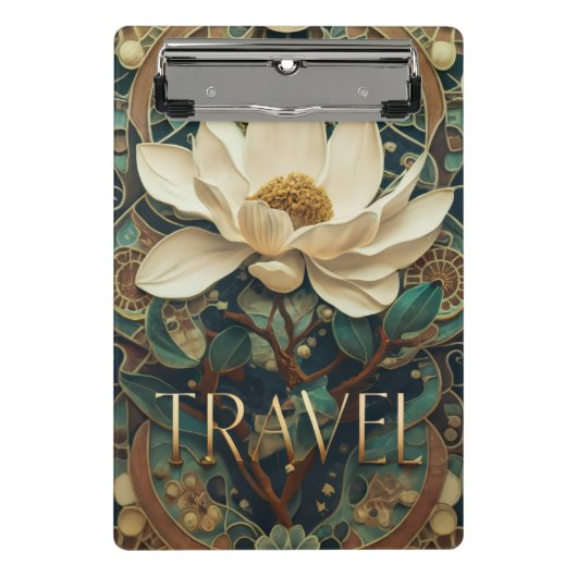 Elegante Lotusbloem Mini Klembord (Voorkant)
