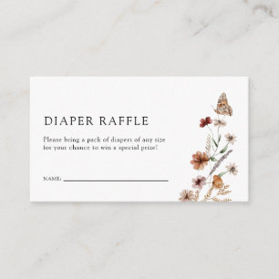 Elegante Luier Raffle Bijlage kaart