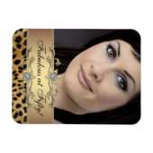 Elegante luipaard fotomagneten magneet (Horizontaal)