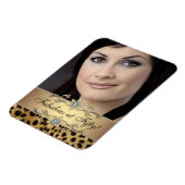 Elegante luipaard fotomagneten magneet (Linkerzijde)