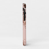 Elegante luipaard print en Sparkly Case-Mate iPhone Case (Achterkant/links)