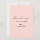 Élégante Lumière moderne Script Love Merci Carte P (Dos)