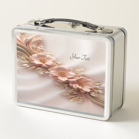Élégante Lunchbox Florale Peach Orange (Dos)