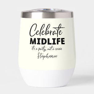 Élégante lunettes de fête de la mi-vie 50e anniver