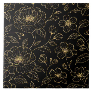 Elegante Luxe Bloemloze Naadloze Tegeltje