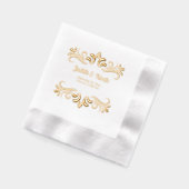 Elegante luxe bruiloft folie servetten (Links)