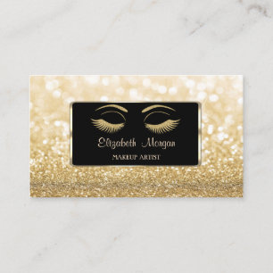 Elegante luxe, modern, glitterende bokeh, nep wimp visitekaartje