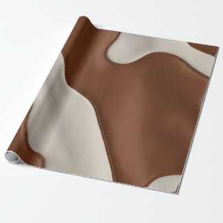 Elegante luxe namaak koeienleer moderne collectie cadeaupapier