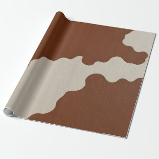 Elegante luxe namaak koeienleer populaire collecti cadeaupapier