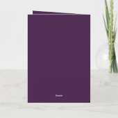 Elegante luxe Paarse en gouden 21e verjaardag Kaart (Achterkant)