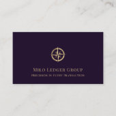 Elegante luxe professionele diensten visitekaartje (Voorkant)