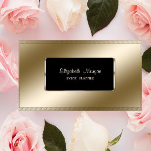 Elegante luxe stijlvol, modern, zwart frame visitekaartje