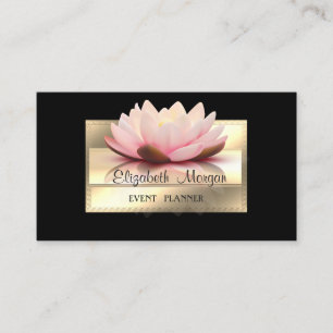 Elegante luxe stijlvol,Zwart, Frame,Lotus Visitekaartje