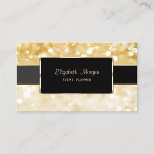 Elegante luxe stijlvolle, glinsterende bokeh visitekaartje