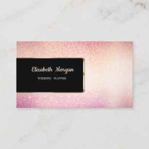 Elegante luxe stijlvolle glitter, frame visitekaartje