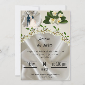 Elegante luxe trouwuitnodiging | Bewerkbare sjablo Save The Date
